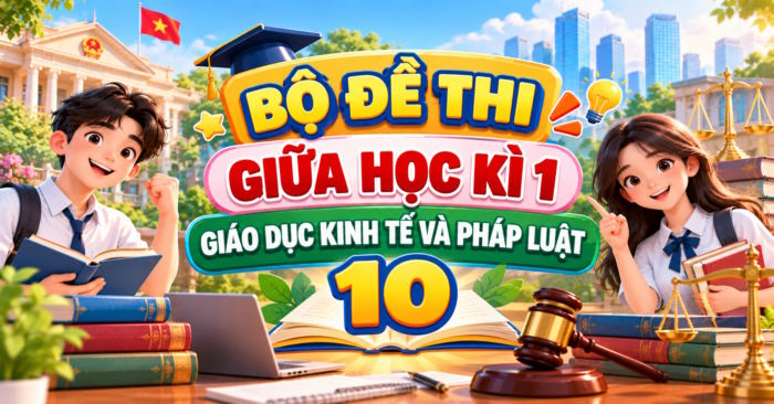 Đề kiểm tra giữa kì 1 Kinh tế Pháp luật 10