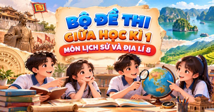 Đề kiểm tra giữa kì 1 Lịch sử và Địa lý lớp 8
