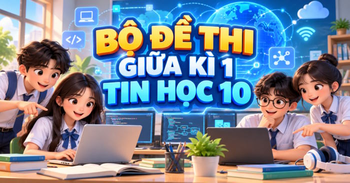 Đề kiểm tra giữa học kì 1 Tin học 10