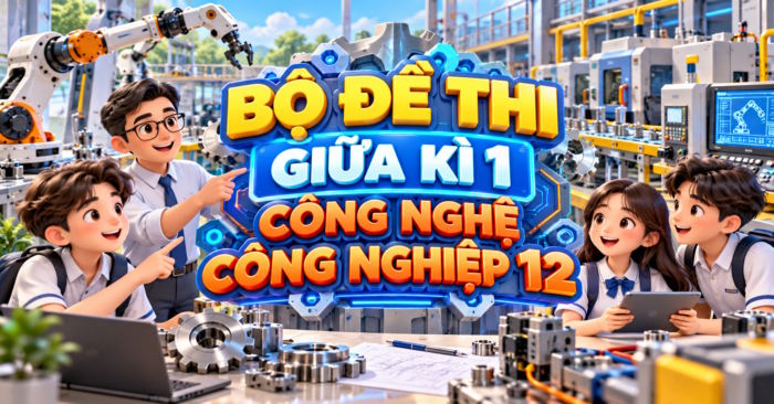 Đề thi giữa học kì 1 Công nghệ 12 Điện Điện tử 