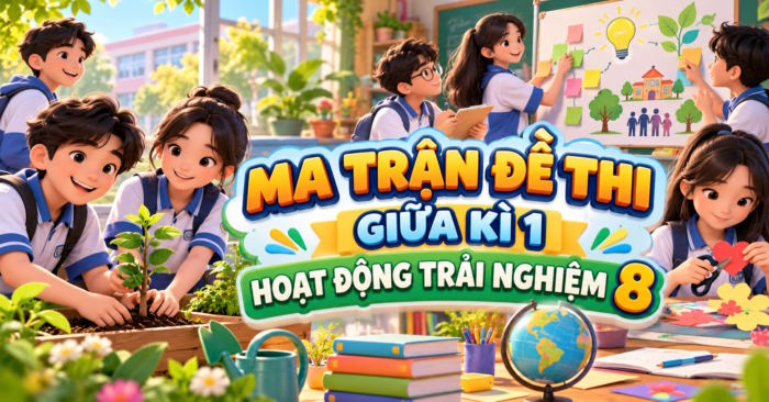 Ma trận đề thi giữa học kì 1 Hoạt động trải nghiệm 8 