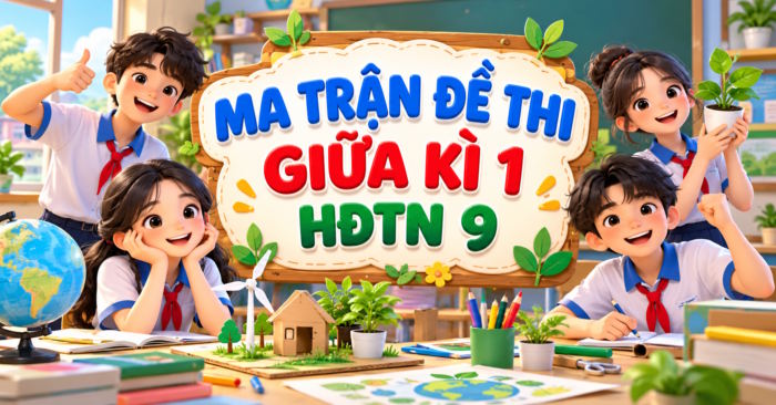 Ma trận đề thi giữa học kì 1 Hoạt động trải nghiệm 9