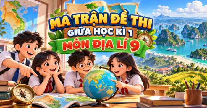 Ma trận đề thi giữa kì 1 Địa lý 9