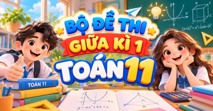TOP 8 Đề kiểm tra giữa kì 1 Toán 11 năm 2026